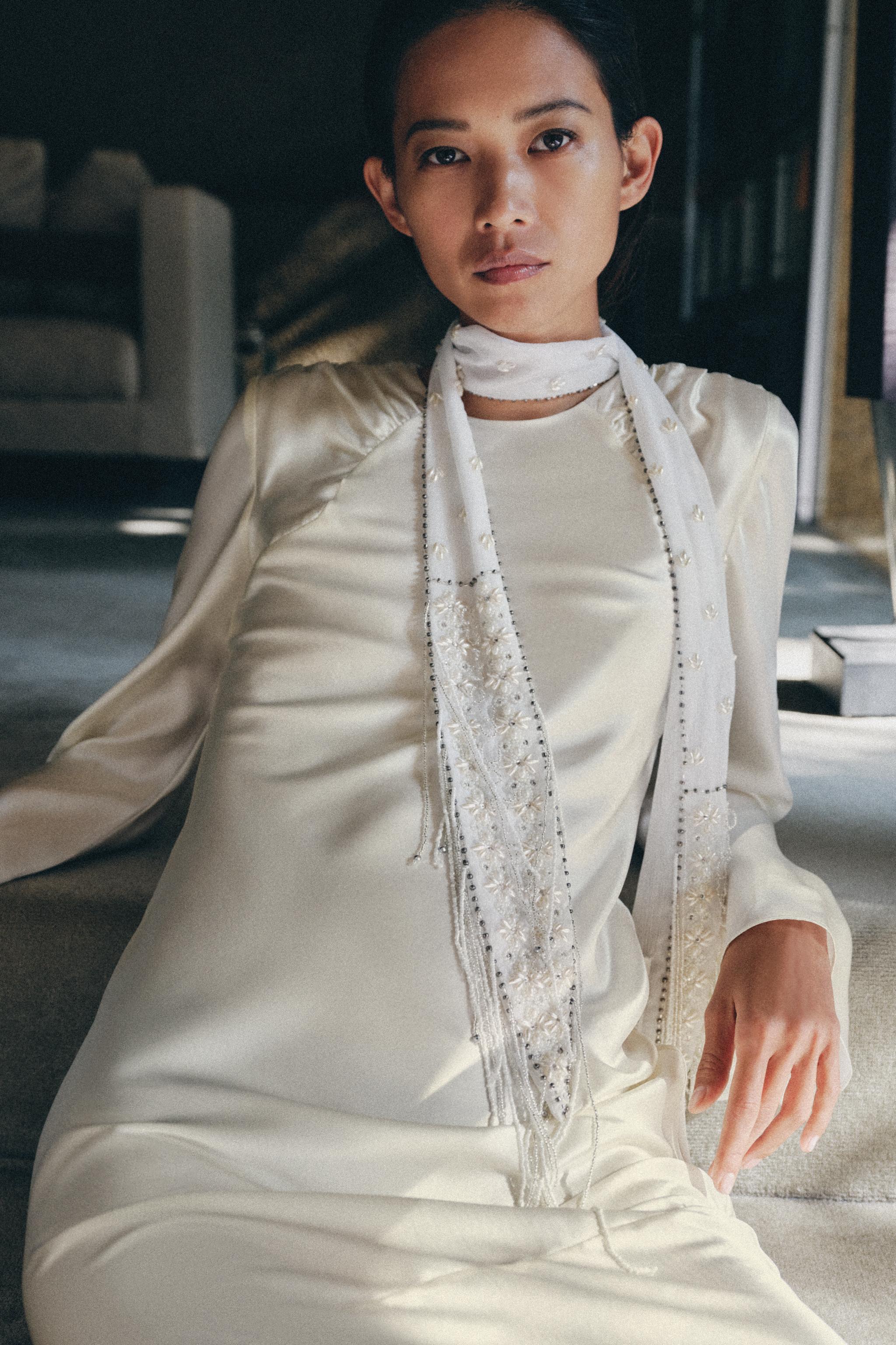 LIMITED EDITION JEWELED BEADED BANDANA